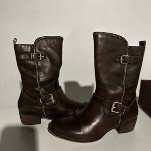 Pikolinos Brandy Boots | Brown Leather | Size 39 (US 8.5–9)